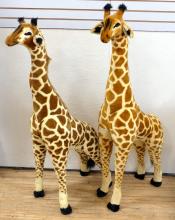 TWO LARGE PLUSH "GIRAFFE" TOYS