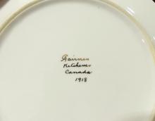 TWO BOX LOTS OF HAND-PAINTED PORCELAIN DINNERWARE