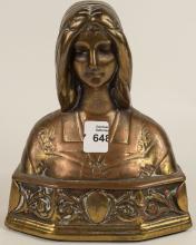 BRONZE "VIRGIN MARY" BUST