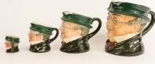 4 DOULTON CHARACTER JUGS