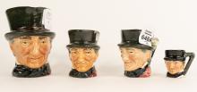 4 DOULTON CHARACTER JUGS