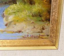 J.P. HUNT OIL PAINTING