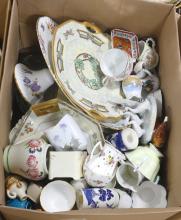 TWO BOX LOTS OF ASSORTED CHINA