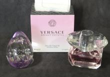 VERSACE PERFUME AND PAPERWEIGHT