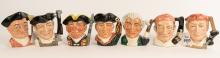 7 DOULTON CHARACTER JUGS