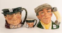 3 DOULTON CHARACTER JUGS