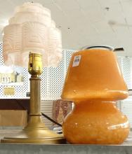 TWO BOUDOIR LAMPS