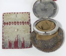 TWO BEADED CHANGE PURSES