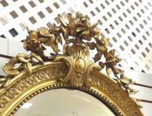 EXCEPTIONAL ANTIQUE FRENCH WALL MIRROR