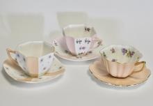 SHELLEY CUPS AND SAUCERS