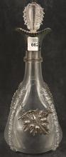 HAND-BLOWN GLASS DECANTER