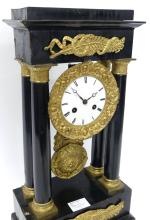 FRENCH EMPIRE PORTICO CLOCK