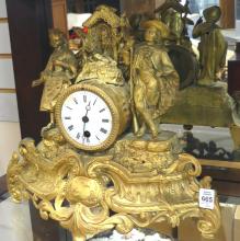 TWO METAL CLOCKS