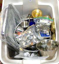 TOTE OF METAL WARE