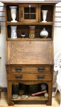 ARTS AND CRAFTS OAK SECRETAIRE