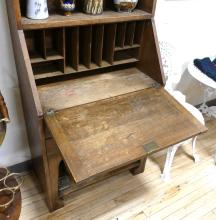 ARTS AND CRAFTS OAK SECRETAIRE