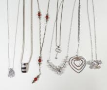 12 STERLING NECK CHAINS