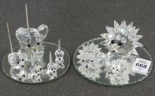 EIGHT SWAROVSKI CRYSTAL FIGURINES