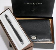 DUNHILL WALLET AND CROSS PEN