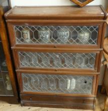 OAK STACKING BARRISTER'S BOOKCASE
