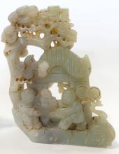 TWO CHINESE SOAPSTONE CARVINGS