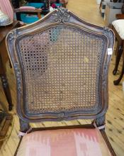ANTIQUE FRENCH CANED CHAIR