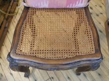 ANTIQUE FRENCH CANED CHAIR
