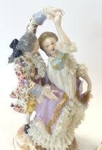 TWO ANTIQUE GERMAN PORCELAIN FIGURINES