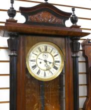 ANTIQUE ENGLISH REGULATOR WALL CLOCK