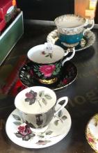 SIX ROYAL ALBERT CUPS AND SAUCERS