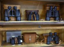 FIVE SETS OF BINOCULARS