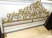 GILDED WROUGHT IRON HEADBOARD