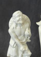 THREE BLANC DE CHINE FIGURINES