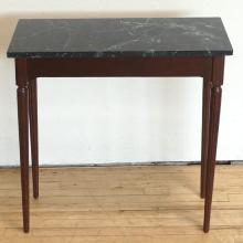 BOMBAY COMPANY MARBLE TOP CONSOLE TABLE