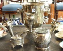 FOUR PIECES OF SILVER PLATE