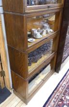 STACKING OAK BARRISTER'S BOOKCASE