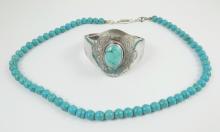 TURQUOISE BRACELET & NECKLACE