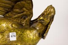 "GOLDEN PHEASANT" FRENCH BRONZE SCULPTURE