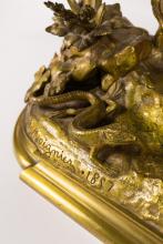 "GOLDEN PHEASANT" FRENCH BRONZE SCULPTURE