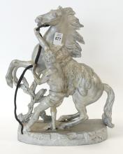 SPELTER "MARLEY HORSE" SCULPTURE