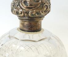 THREE STERLING LIDDED SCENT BOTTLES