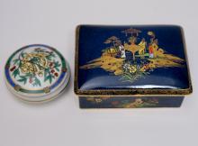 CARLTON WARE BOX, ETC.