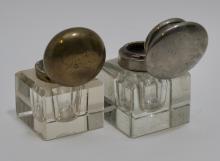 GLASS INKWELLS