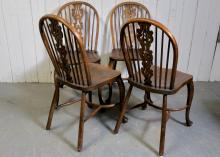 SET OF FOUR WINDSOR CHAIRS