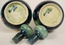 PAIR MOORCROFT PERFUME BOTTLES