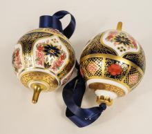 2 DERBY TREE ORNAMENTS