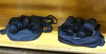 FIVE SETS OF BINOCULARS