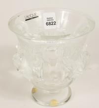 LALIQUE CRYSTAL VASE