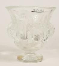 LALIQUE CRYSTAL VASE