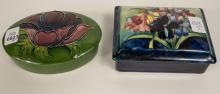 2 MOORCROFT COVERED BOXES